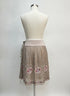 Anthropologie · Blue Tassel Embroidered · Medium · BeigeFloral