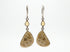 .925 Fossilized Coral Earrings · Jewelry · leaver back · Yellow, Beige
