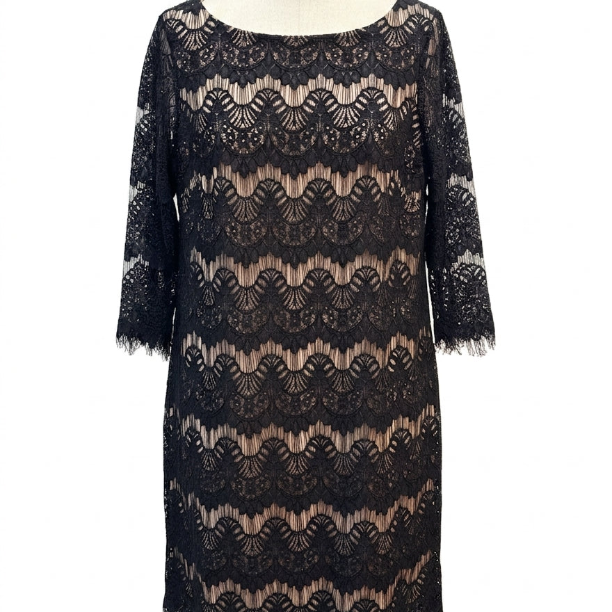Jessica Howard · Lace Dress · 14 · Black