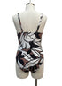 LandsEnd · Leaf Print UPF 50 · Small · WhiteBlk