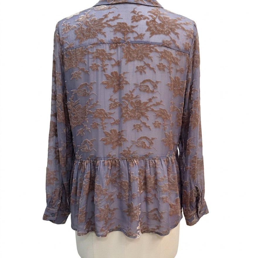 Sundance · Boho Chic Top Silk burnout · Medium · LavenderBeige