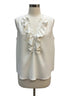 J Crew · Ruffle Detail Sleeveless Top · Medium · Cream