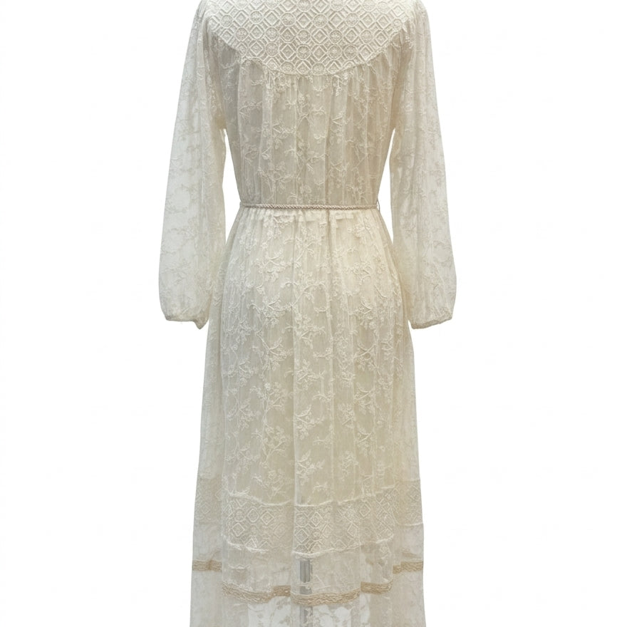 Anthropologie · Blue Tassel · Small · Ivory