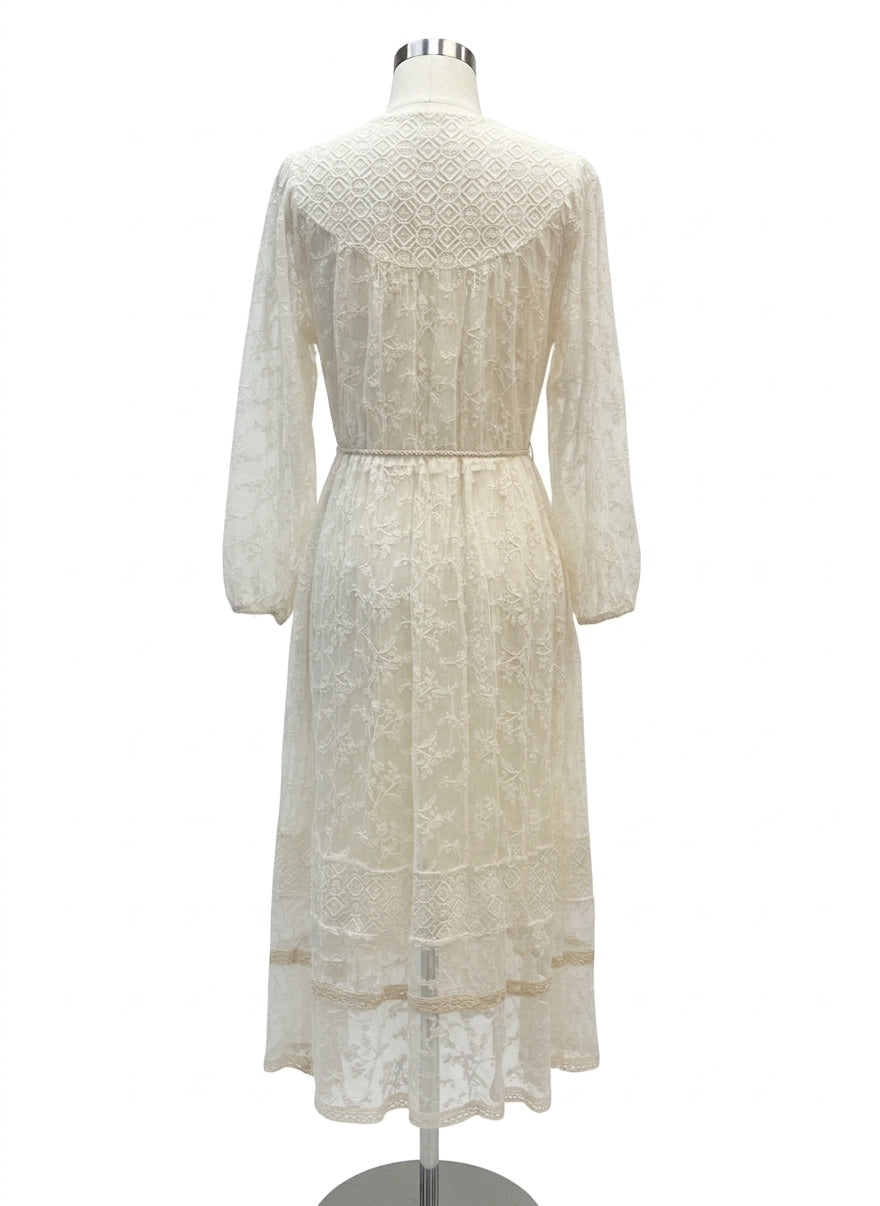 Anthropologie · Blue Tassel · Small · Ivory