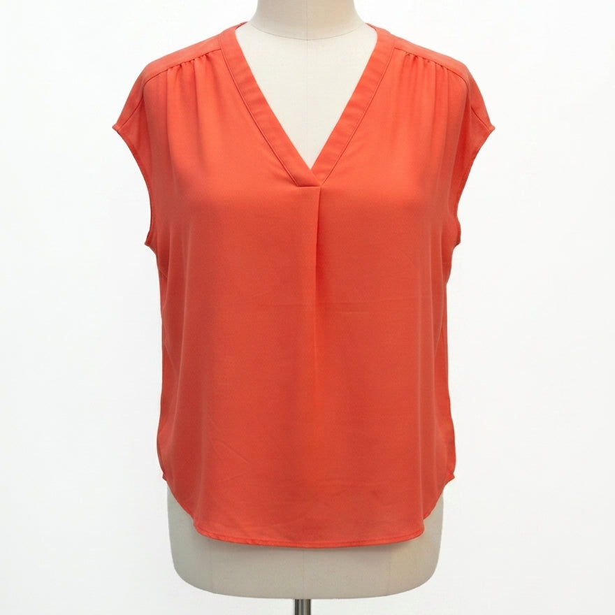 Banana Republic · Cap Sleeve Top · Small · Coral