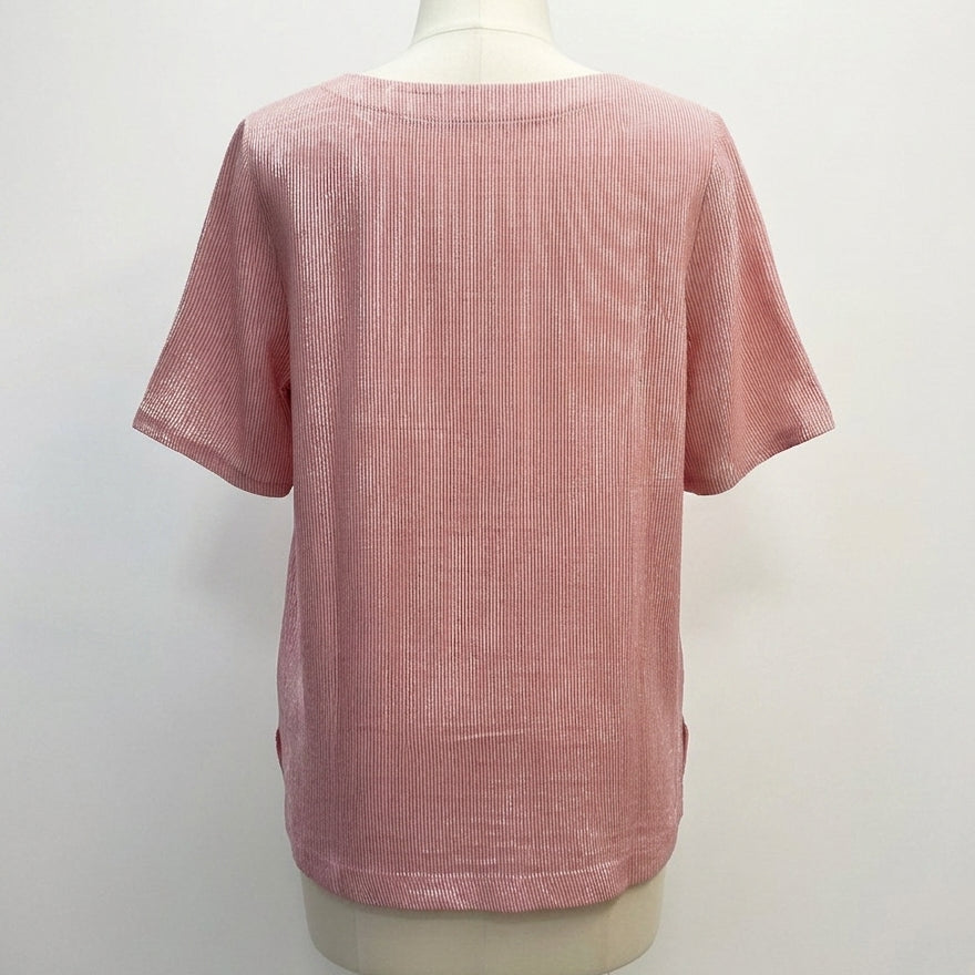 Cynthia Rowley · ShortSleeve Shirt · 1X · Red/White