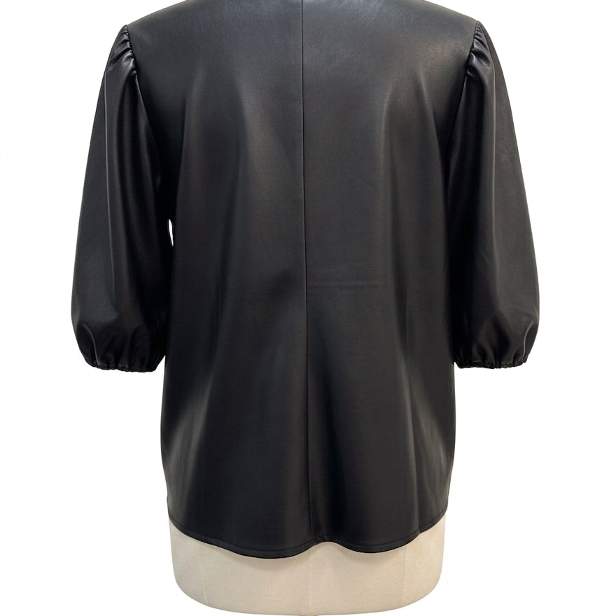Marc NY · Elbow Length Top · Large · Black