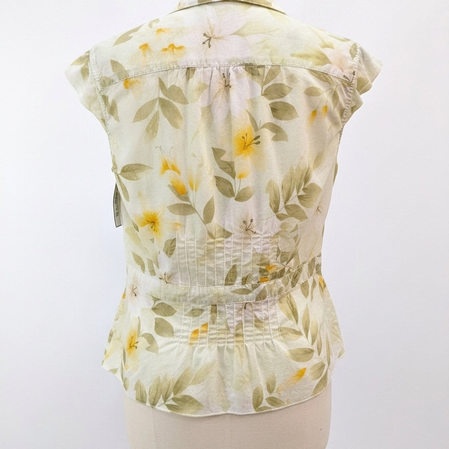 Havana Jacks Cafe · Shirt · Large · YellowFloral