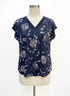 Reitmans · Blouse · 1X · Navy Floral Paisley