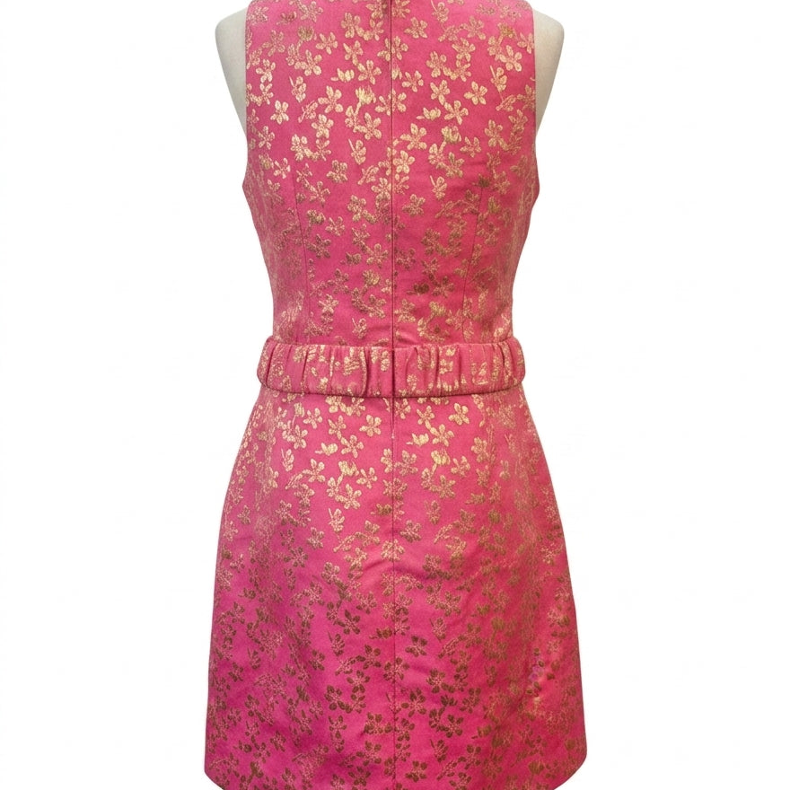 Lilly Pulitzer · Tazie Dress Rousseau Pink Ditzy Daisy · 6 · PinkGold