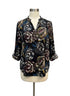 Cocomo · Roll Tab Shirt · Medium · Black Floral