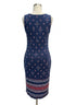 Talbots · Dress · Small P · Navy with Red and White Print