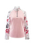 Bermuda Sands · 1/4 Zip Pullover · Large · PinkWhite
