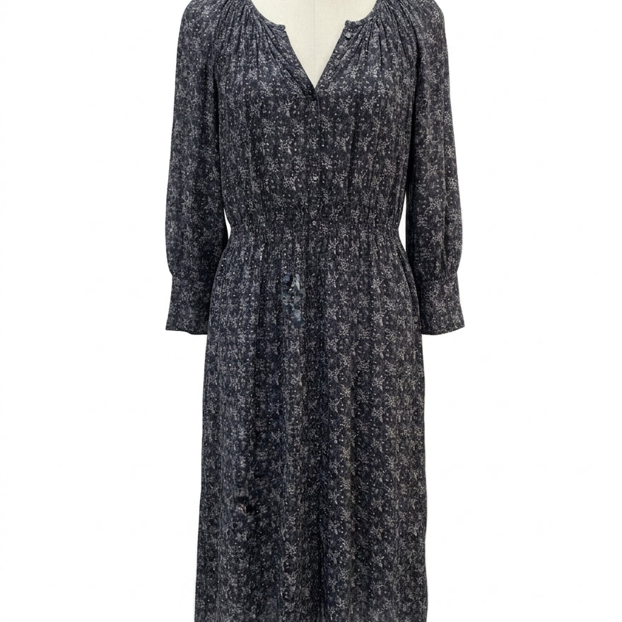 Rebecca Taylor · Dress · Large · Gray/White Floral Print