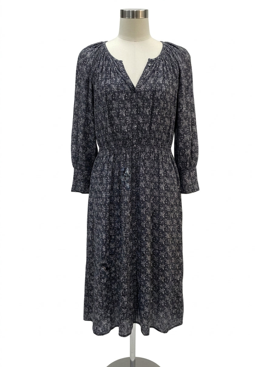 Rebecca Taylor · Dress · Large · Gray/White Floral Print