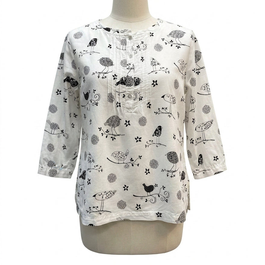 Hot Cotton · Roll Tab Shirt · XLarge · White
