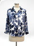 Maison d'Amelie · Long Sleeve Shirt · Small · Navy/White