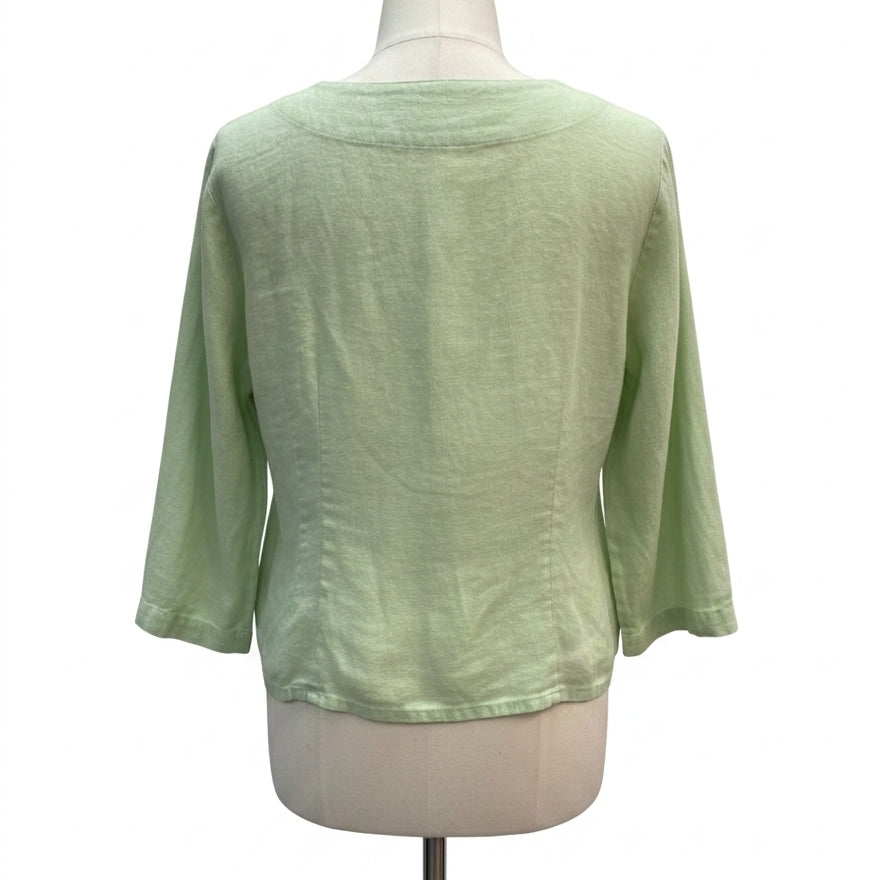 Flax · Blouse · Medium · Chartreuse