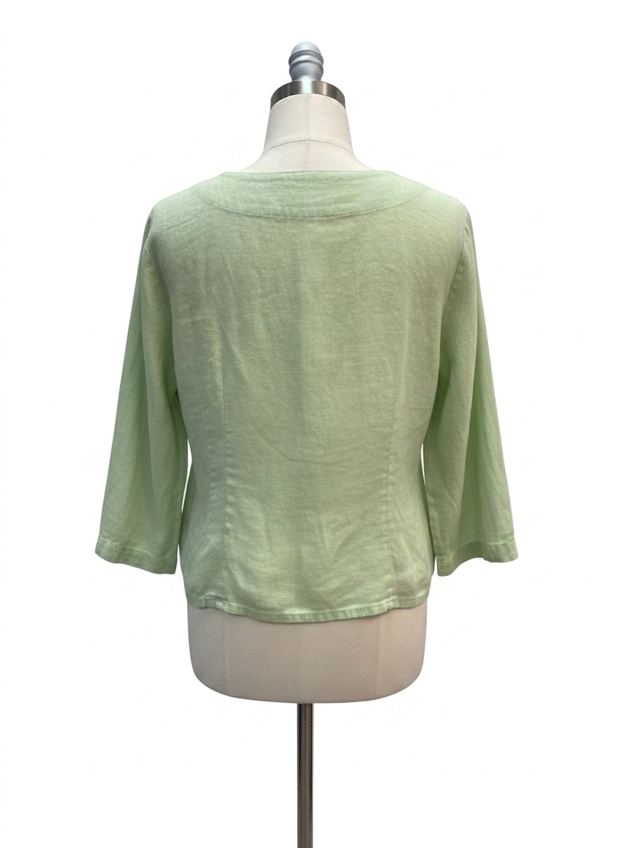 Flax · Blouse · Medium · Chartreuse