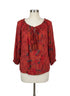 Caffe Marrakesh · Boho Chic Top · Medium · Burnt Orange