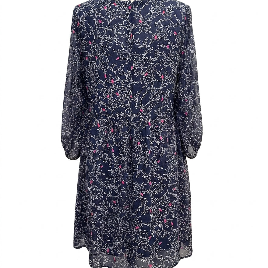 Torrid · Sheer dress with slip · 3X · NavyWhite
