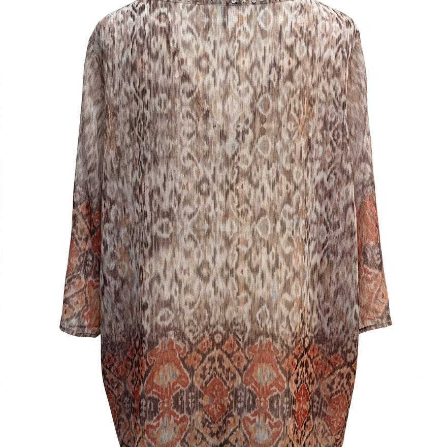 Chico's · Blouse · XLarge · Brown Cream