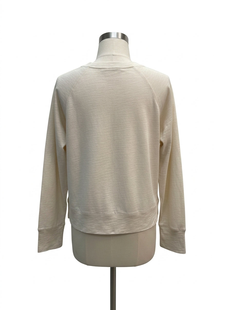 Athleta · Classic Slub Top · Large · Cream