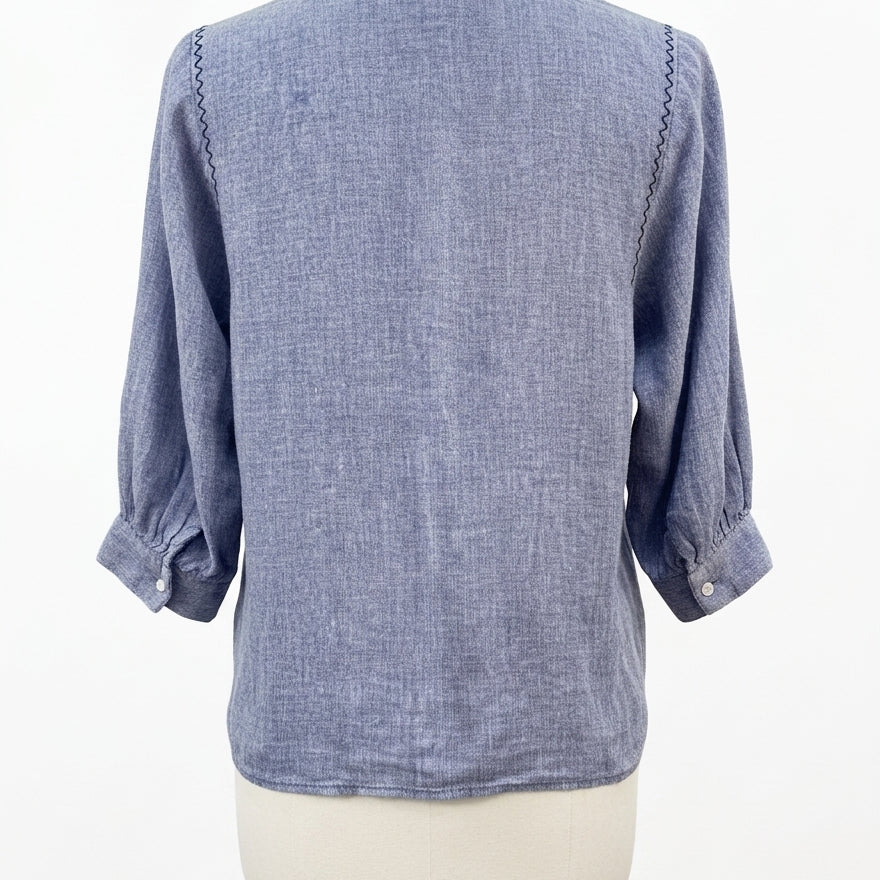 Lands' End · Blouse · Medium · Blue