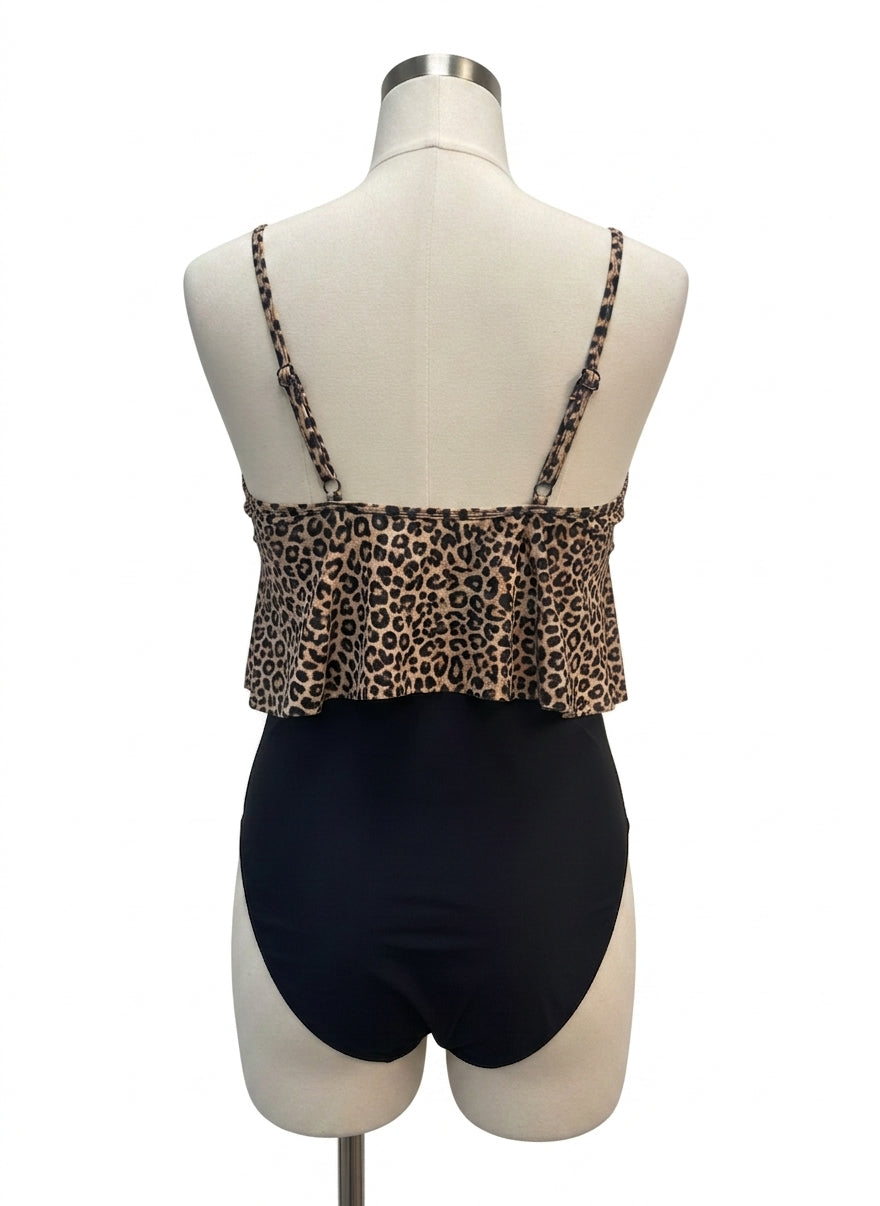 TCR · CQPGSK Swimsuit · 1X/2X · Cheetah