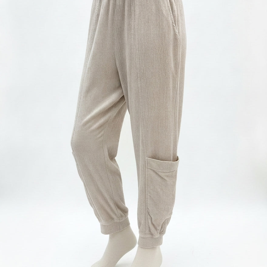 Focus By JJ · Comfort Waist Pants · Small · Sand