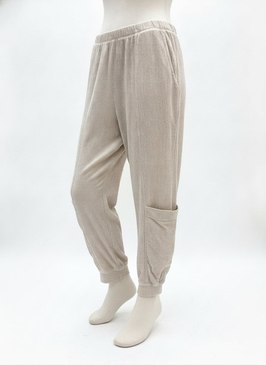 Focus By JJ · Comfort Waist Pants · Small · Sand