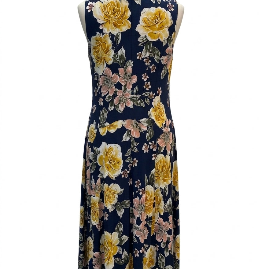 RobbieBee · Dress · Large · Navy Floral