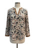 The Clothes Rack · 3/4 Sleeve Fashion Top Floral Print · L/XL · CreamTan