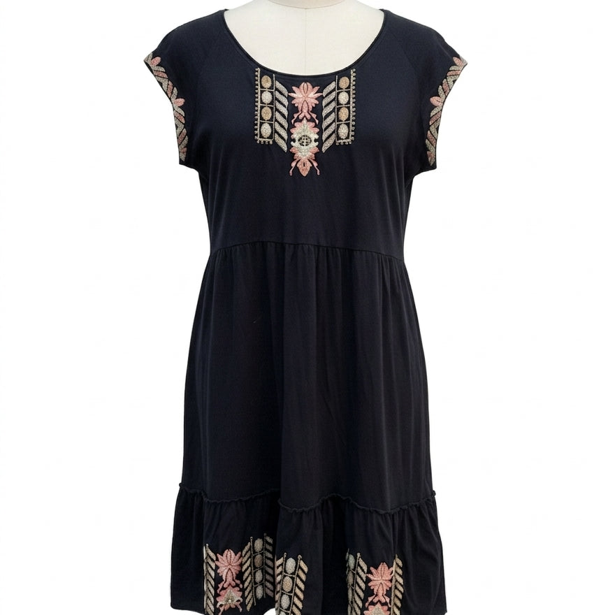 Johnny Was · BlkMulti Embroidered · Medium · Black