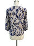 Chico's · Abstract Cheetah Print · XLarge · Beige Blue