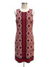 Michael Kors · Sleeveless Dress geometric design · Small · Beige, Red, Navy