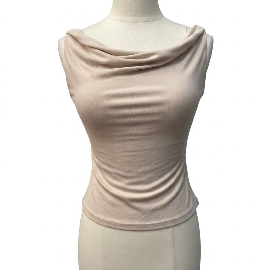 OGL · Sleeveless Top with Built In Bra · Medium · Ecru