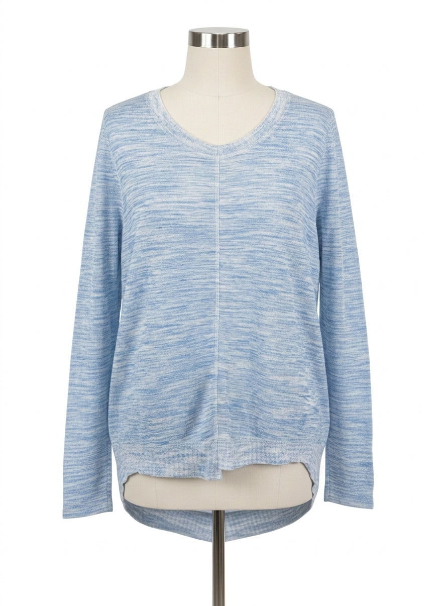 Anthropologie · Blue Tassel Tunic Knit Top · XLarge · BlueWhite