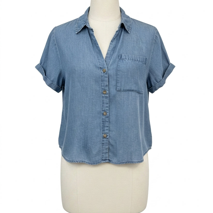 Jane&Delancey · Shirt · Medium · Chambray