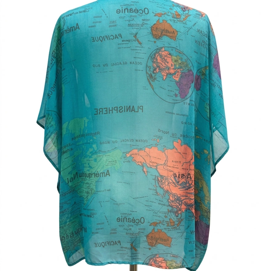 Show me your mumu · Wold map topper · Small · TealMulti