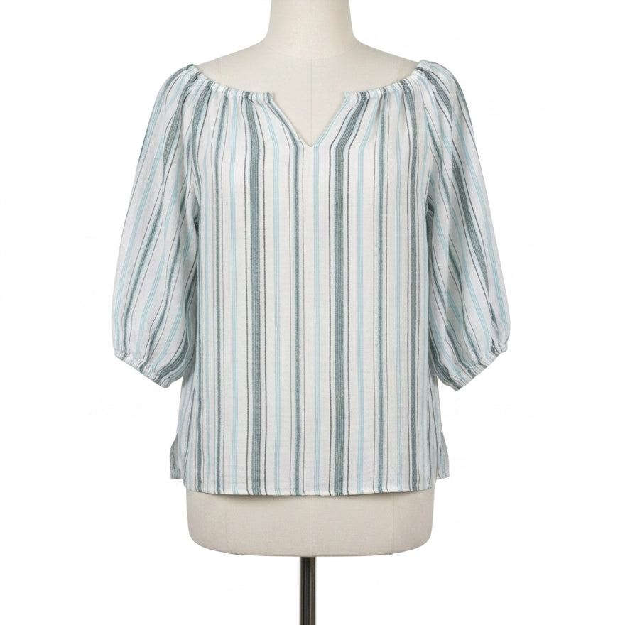 Talbots · Blouse · Small · AquaWhite
