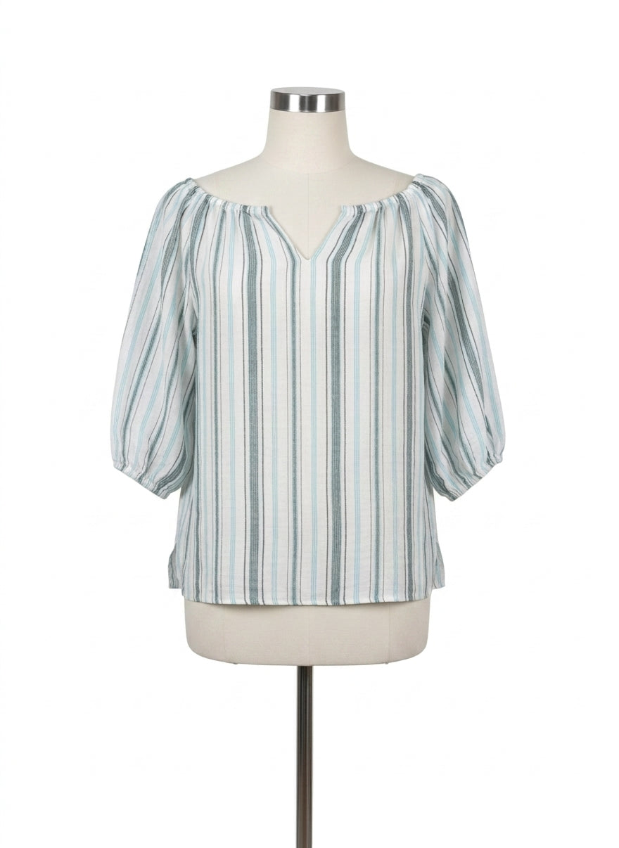 Talbots · Blouse · Small · AquaWhite