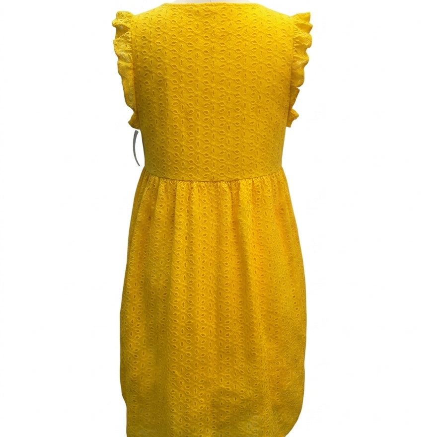 The Clothes Rack · Eyelet Lace Fashion Dress · Large · Yellow