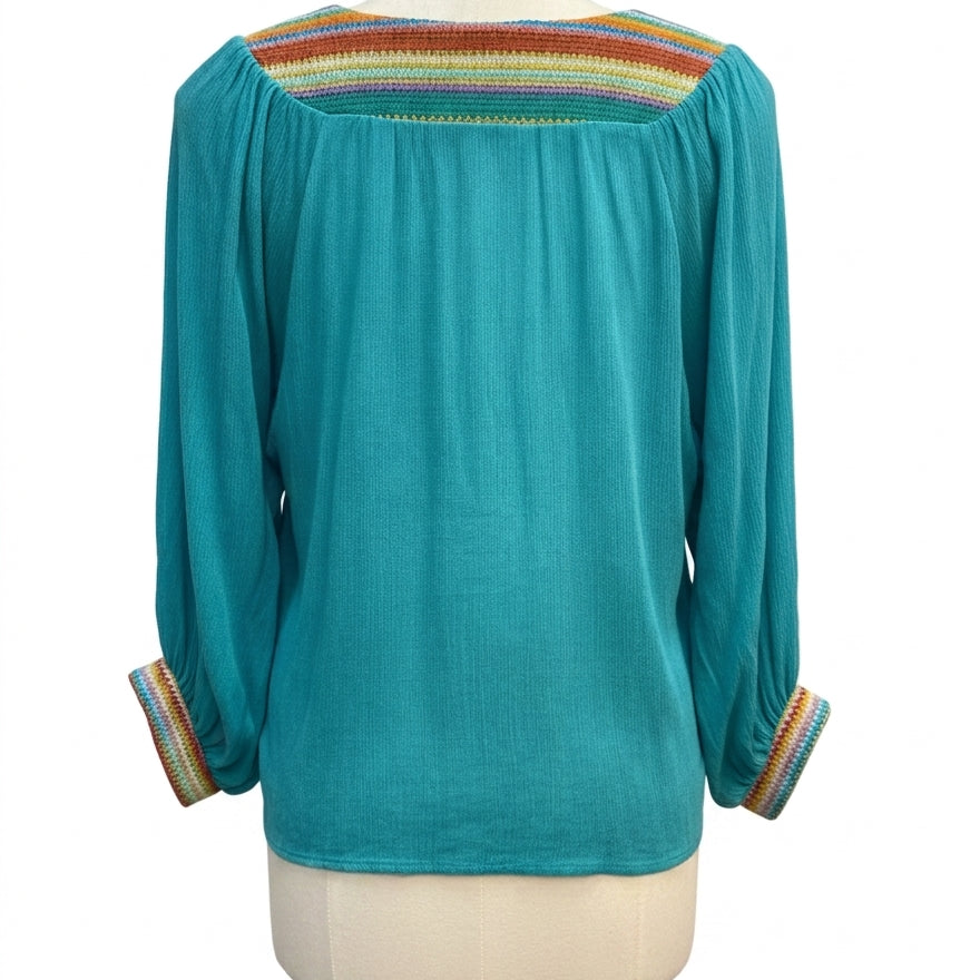 GiGiO · Blouse · Small · Teal