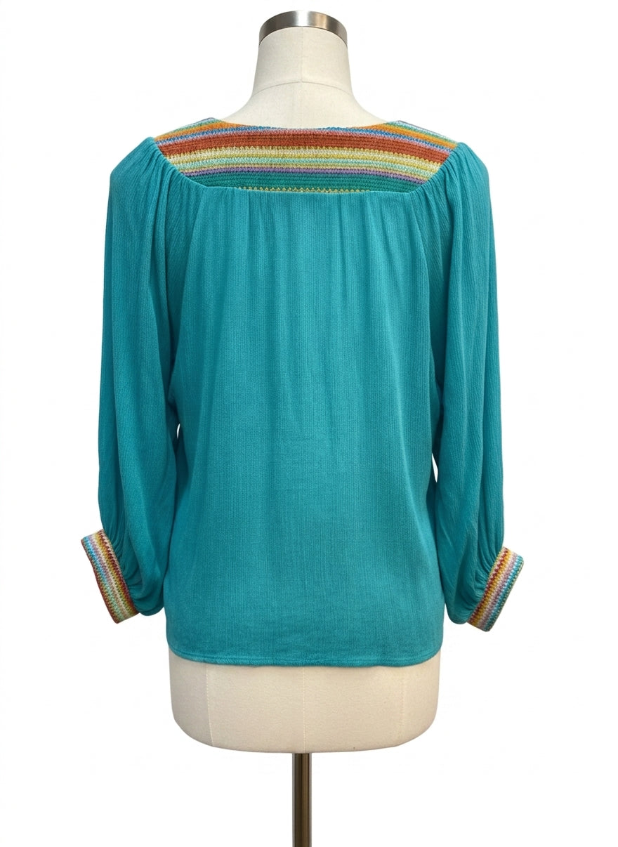 GiGiO · Blouse · Small · Teal