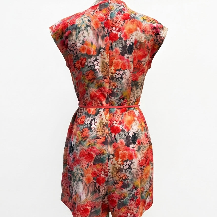 Athleta · ActiveRomper · Medium · Coral Floral