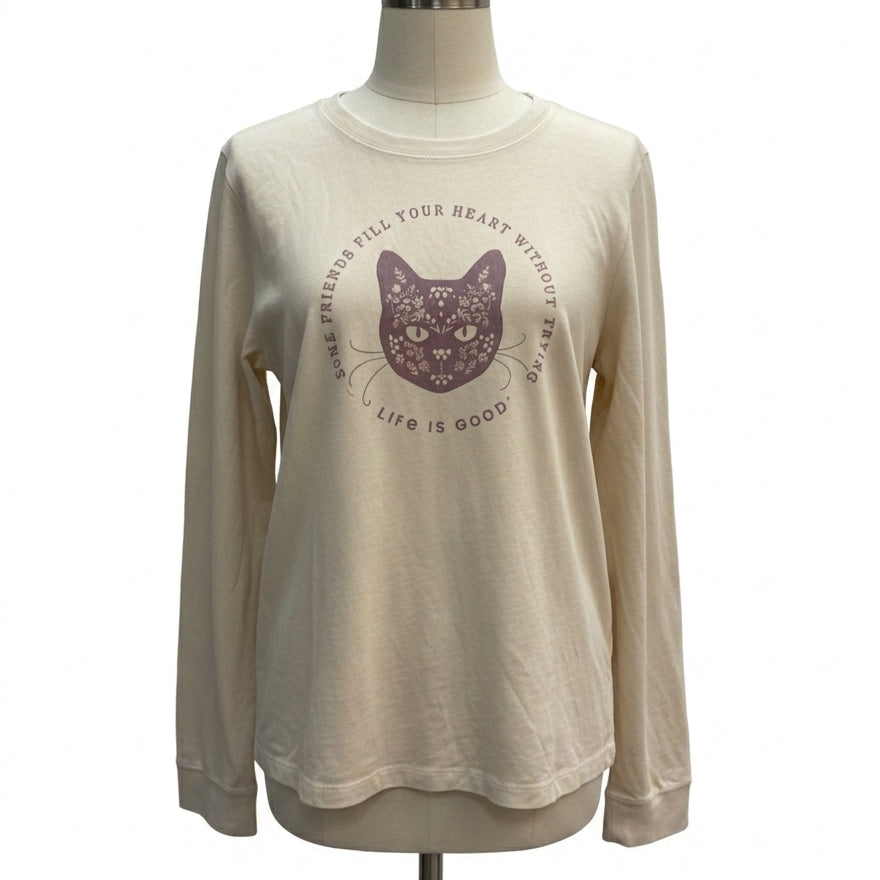 Life is Good · Some cats just find you · XLarge · CreamLavender