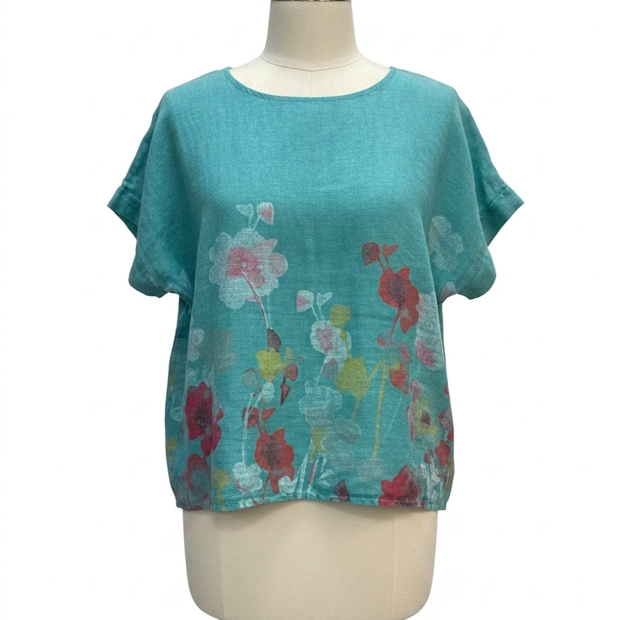 Meo Meii · Seafoam Floral Print · S/M · Seafoam