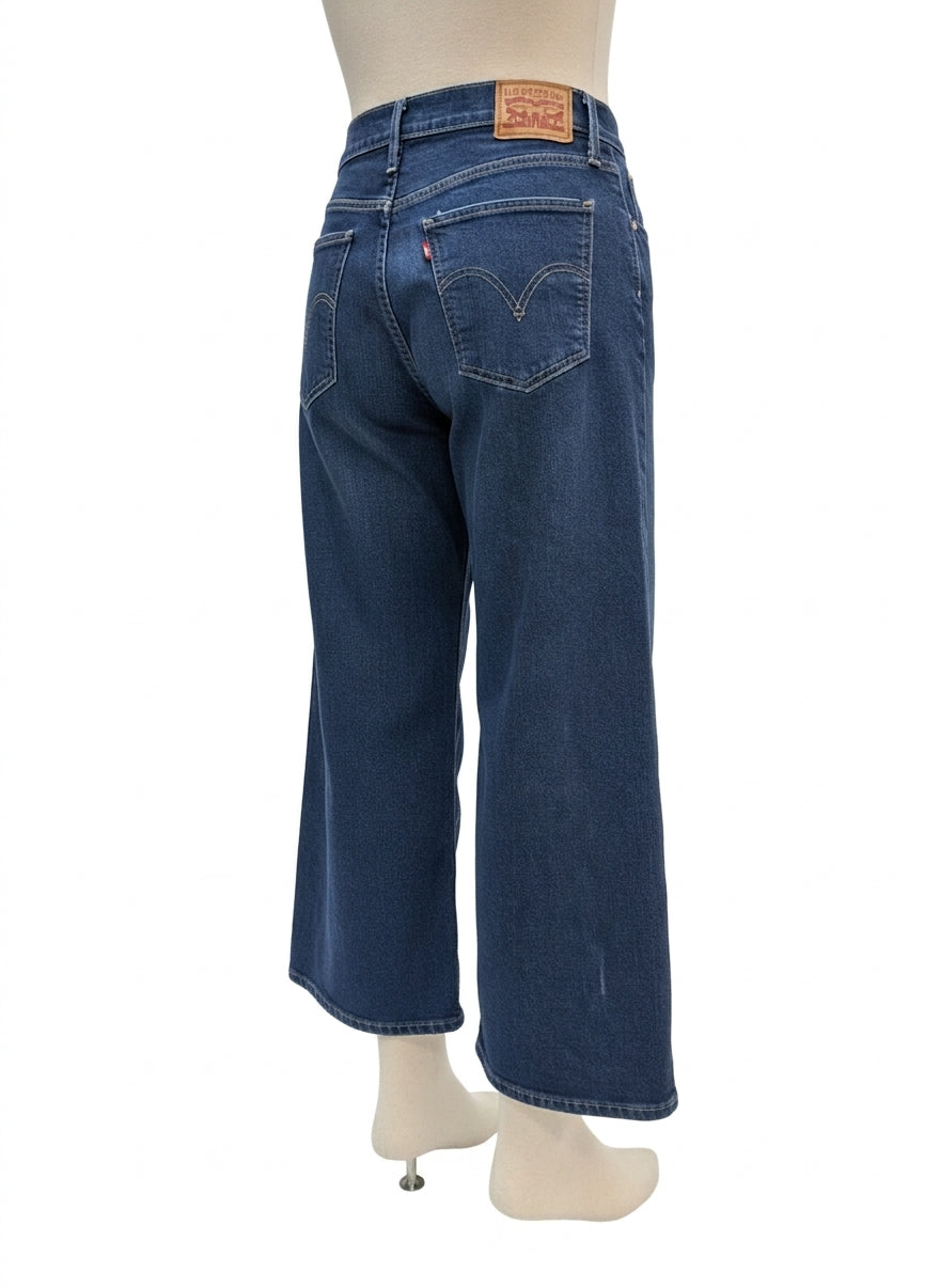 Levi's · High-Rise Wide Leg Jeans · 8 · Denim