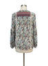 Sundance · Boho Chic Top · Medium · WhiteGreen